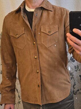 Billy Reid Savoy Suede Workshirt